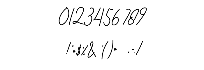Martyna Signature Font OTHER CHARS