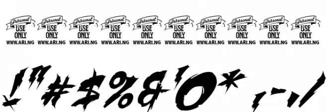 Martyric Personal Use Only(RUS Font OTHER CHARS