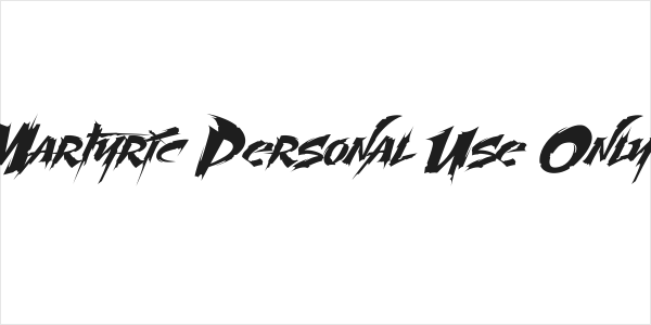 Martyric Personal Use Only Logo
