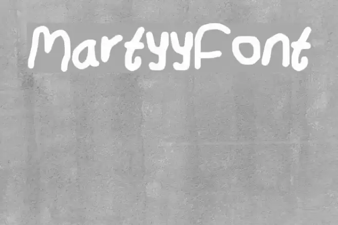 MartyyFont Font examples