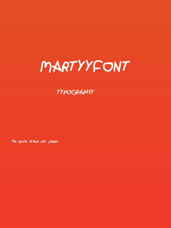 MartyyFont Poster