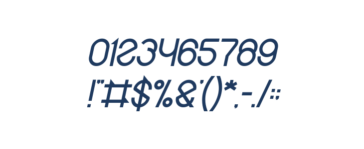 Maruciel Bold Italic Other Characters