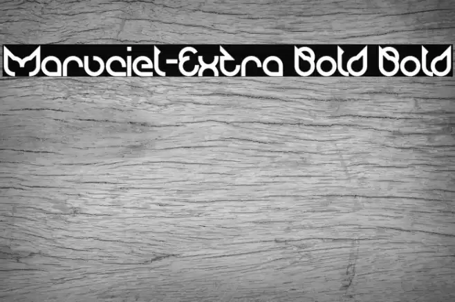 Maruciel-Extra Bold Bold Font examples