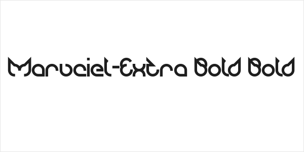 Maruciel-Extra Bold Bold Logo