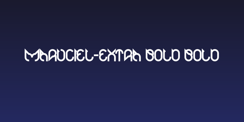 Maruciel-Extra Bold Bold Social Header