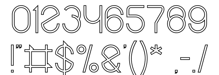 Maruciel-Hollow Font OTHER CHARS