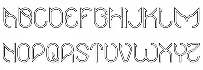 Maruciel-Hollow Font Litere mari
