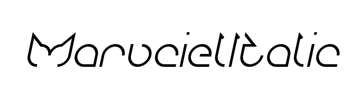 Maruciel Italic  フリーフォントのダウンロード