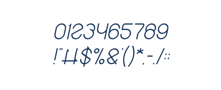 Maruciel Italic Other Characters