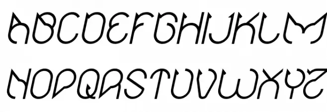 Maruciel Italic フォント 大文字
