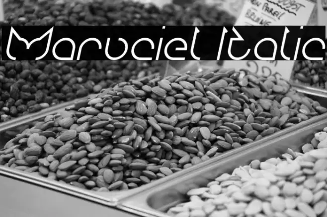 Maruciel Italic Font examples
