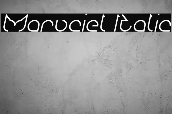 Maruciel Italic Font examples