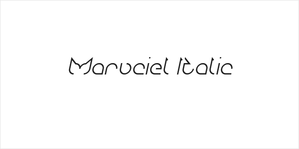Maruciel Italic Logo