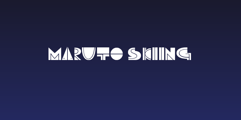 Maruto Skiing Social Header