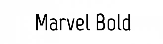 Marvel Bold  Frei Schriftart Herunterladen