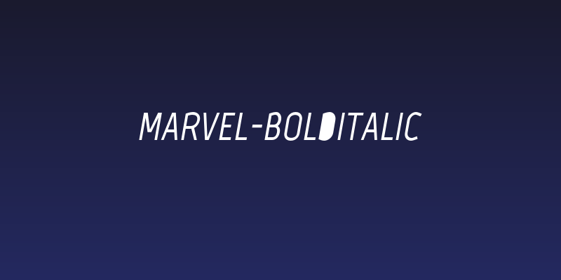 Marvel-BoldItalic Social Header