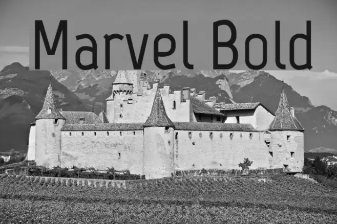 Marvel Bold Font examples