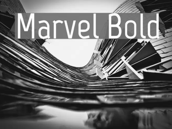 Marvel Bold Font examples