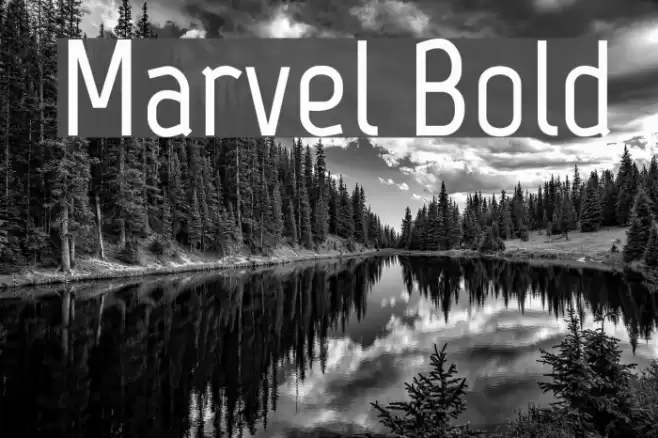 Marvel Bold Font examples