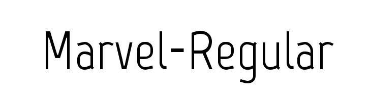 Marvel-Regular Font