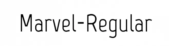 Marvel-Regular  フリーフォントのダウンロード