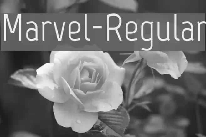 Marvel-Regular Font examples