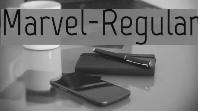 Marvel-Regular Font examples