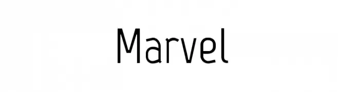 Marvel  Frei Schriftart Herunterladen