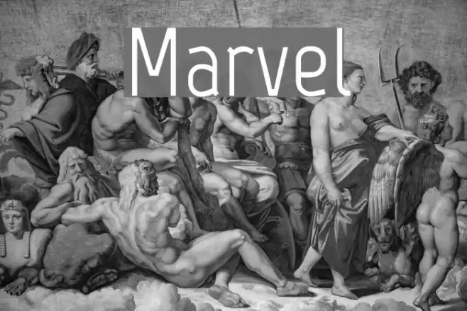 Marvel Font examples