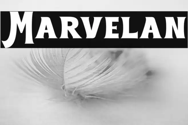 Marvelan Font examples