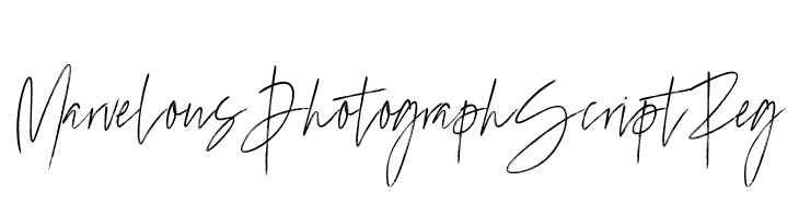 Marvelous Photograph Script Reg  font caratteri gratis