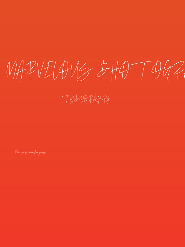 Marvelous Photograph Script Reg Poster