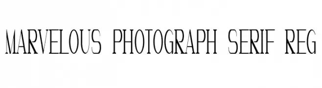 Marvelous Photograph Serif Reg  Fuentes Gratis Descargar