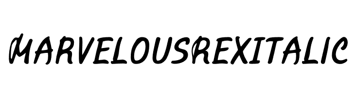 Marvelous Rex Italic  Скачать бесплатные шрифты