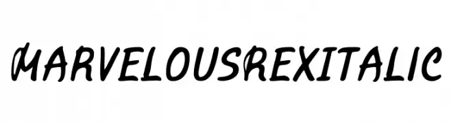 Marvelous Rex Italic  Fuentes Gratis Descargar