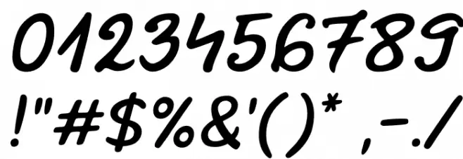 Marvelous Rex Italic Font OTHER CHARS