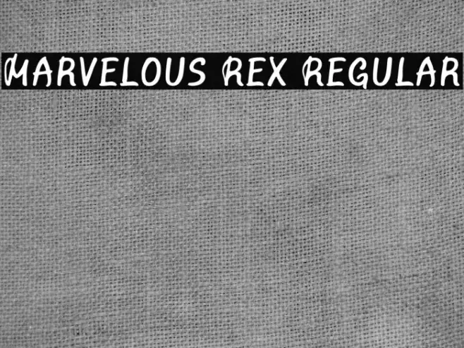 Marvelous Rex Regular Example 2
