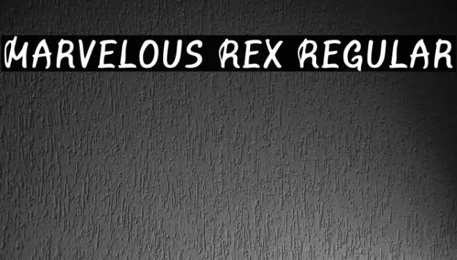 Marvelous Rex Regular Example 3