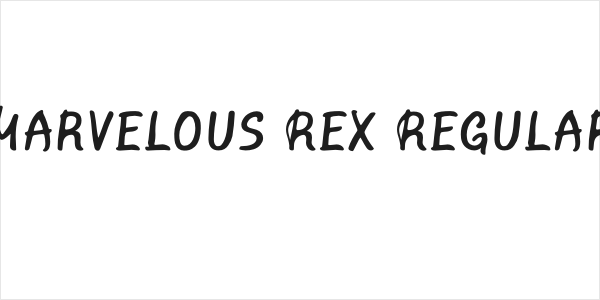 Marvelous Rex Regular Logo