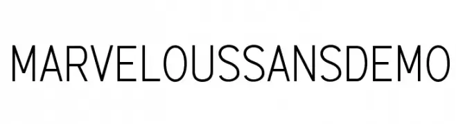 Marvelous Sans Demo  تنزيل الخطوط