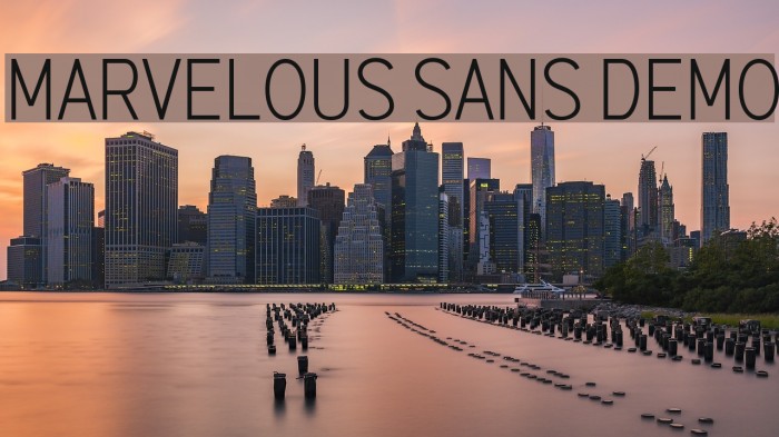 Marvelous Sans Demo لخطوط تنزيل examples