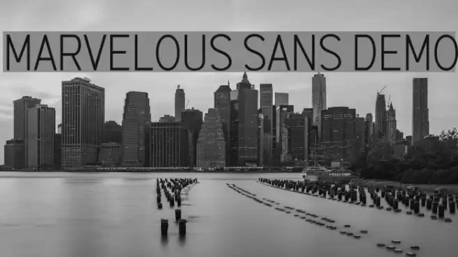 Marvelous Sans Demo Schriftart examples
