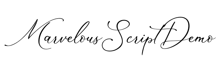 Marvelous Script Demo Font