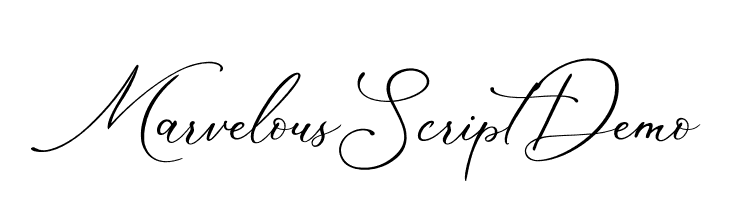 Marvelous Script Demo  لخطوط تنزيل