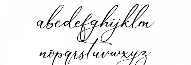 Marvelous Script Demo Schriftart Kleinbuchstaben