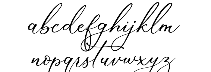 Marvelous Script Demo Font LOWERCASE