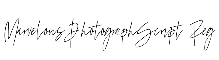 MarvelousPhotographScript-Reg  フリーフォントのダウンロード