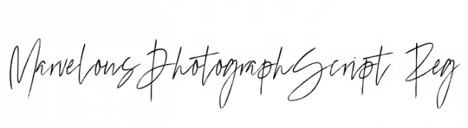 MarvelousPhotographScript-Reg  Fuentes Gratis Descargar