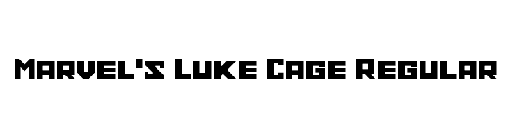 Marvel's Luke Cage Regular  नि: शुल्क फ़ॉन्ट्स डाउनलोड