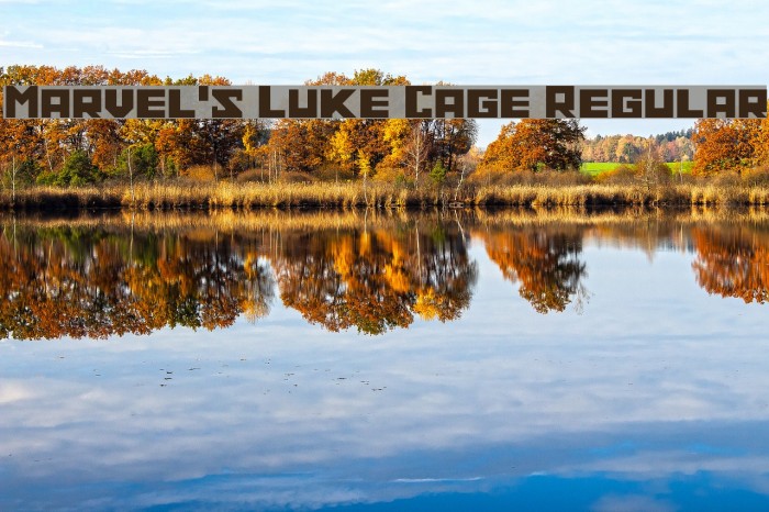 Marvel's Luke Cage Regular Font examples